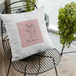 Vankúš Lucky me so siluetou