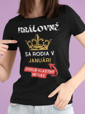 mockup of a cropped face woman pointing at her round neck tee m21451 r el2