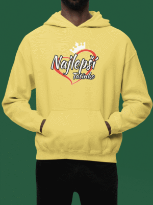 gildan pullover hoodie mockup featuring a cropped face man posing in a studio with a colorful background m35786