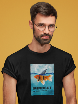 t shirt mockup featuring a serious man with glasses in a studio m2939 r el2