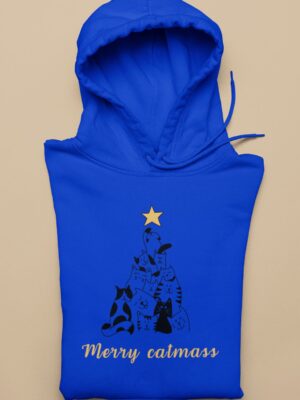 mockup of a folded pullover hoodie against a solid surface 33898