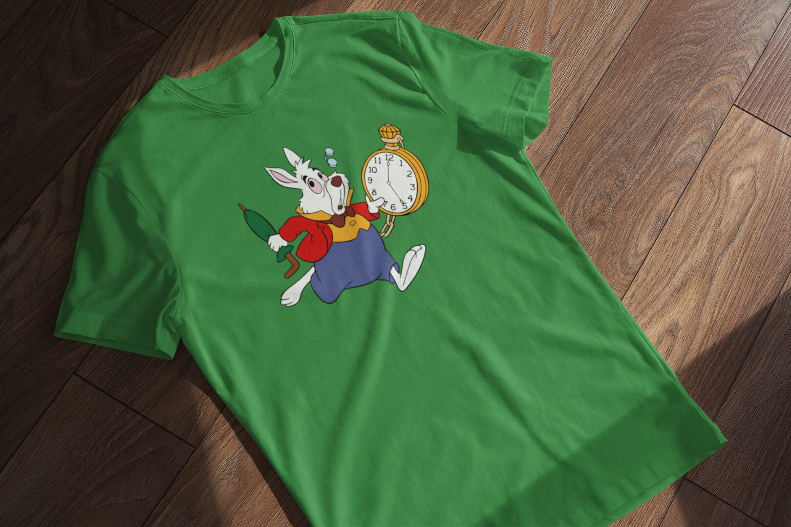 biely králik (1) Tričko s potlačou – Alica - Biely králik – Obrázok 1