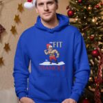 Mikina s potlačou –  Som fit na Vianoce