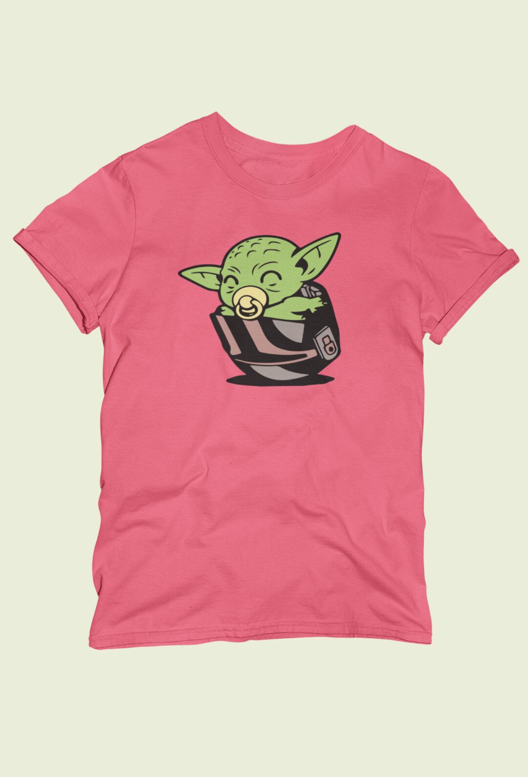 mini baby yoda (2) Tričko s potlačou – Baby Yoda mini – Obrázok 1