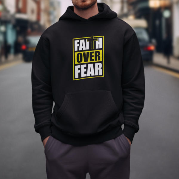 Mikina s potlačou – Faith over fear