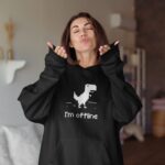 Mikina s potlačou – I'm Offline