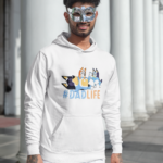 Mikina s potlačou –  Dad life bluey