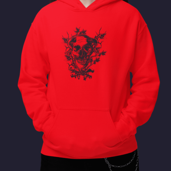 Mikina s potlačou – Lebka s rohmi