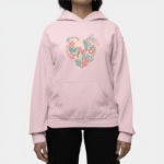 Tričko s potlačou – Kvetové srdce – Obrázok 4