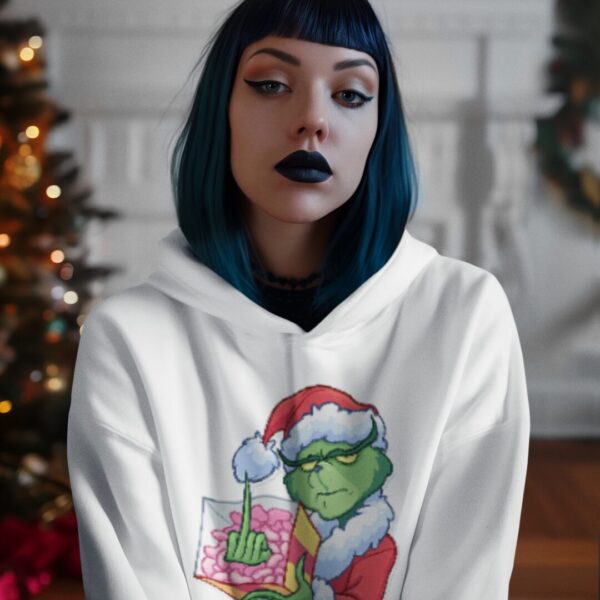 Mikina s potlačou –  Grinch fu*king