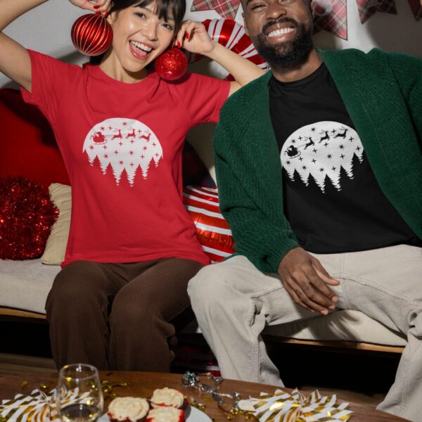 Tričko s potlačou – Santa a magický mesiac