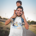Tričko s potlačou – Dad life bluey