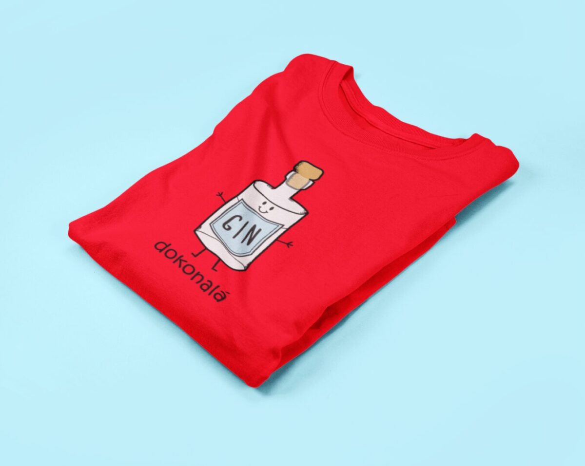 Tričko s potlačou – Dokonalá kombinácia - GIN – Obrázok 2