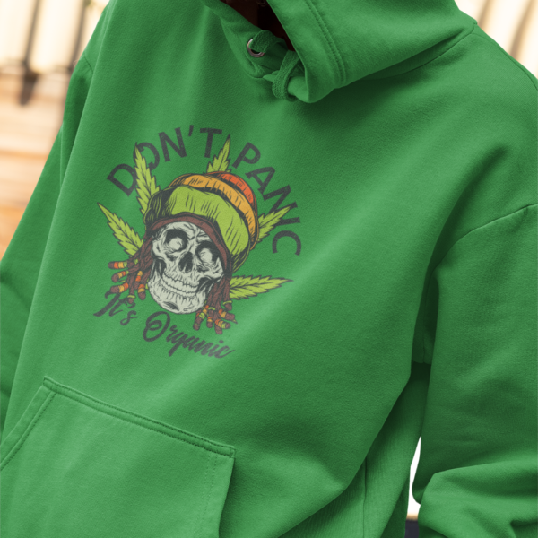 Mikina s potlačou –  Don't panic it's organic
