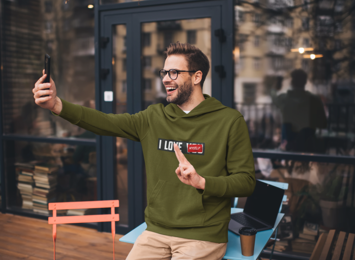 Tričko s potlačou – I love you / myself – Obrázok 3