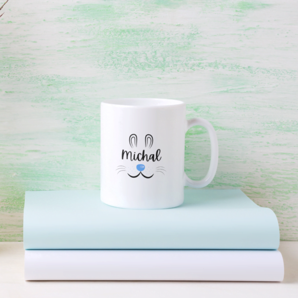 Hrnček Zajko s menom pre muža