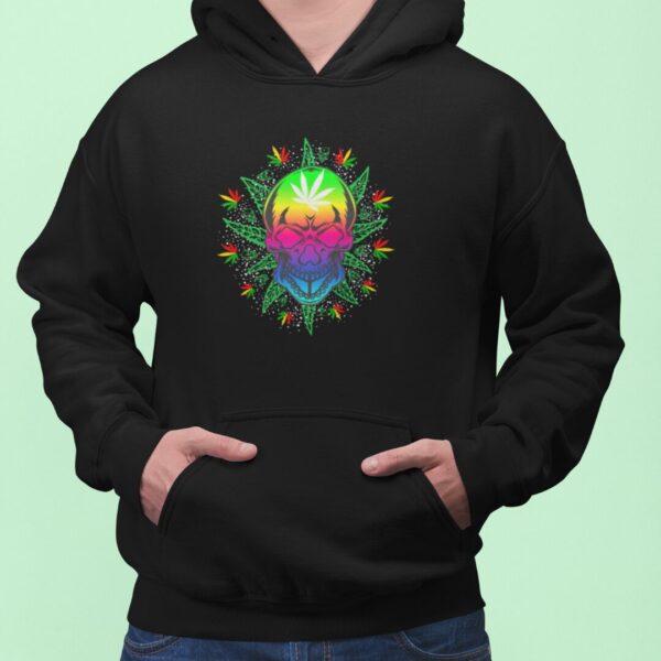 Mikina s potlačou –  Ganja lebka