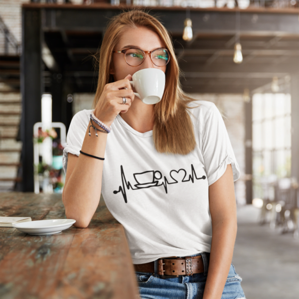 Tričko s potlačou – Káva EKG